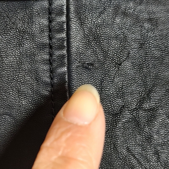 Forever 21 Black Studded Vegan Leather Zip Up Vest - Picture 11 of 13